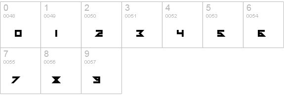 Y-Andermo Regular numbers 0-9 preview