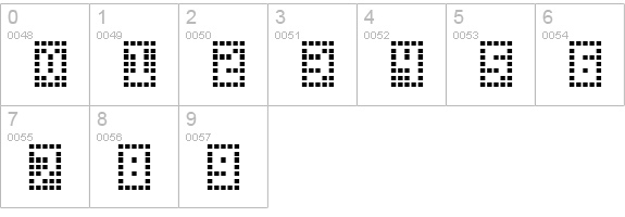Y-Grid numbers 0-9 preview