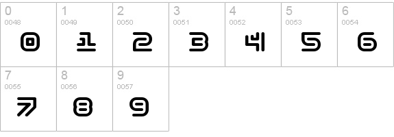 Y2k Subterran Express KG numbers 0-9 preview