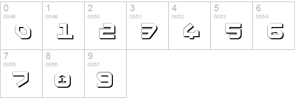 Yahren Shadow numbers 0-9 preview