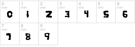 YB Drunk Monkey numbers 0-9 preview