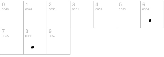 YB Hippie numbers 0-9 preview