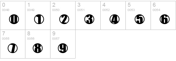 YChrome Contained numbers 0-9 preview