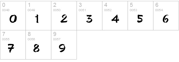 Yitsui numbers 0-9 preview