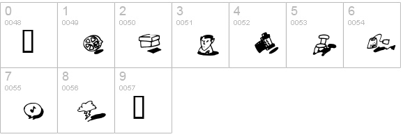 yodle numbers 0-9 preview