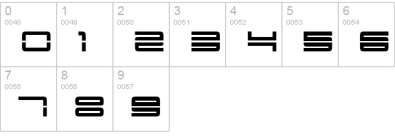 YonderRecoil numbers 0-9 preview