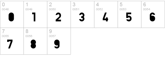 Yoru_yami numbers 0-9 preview