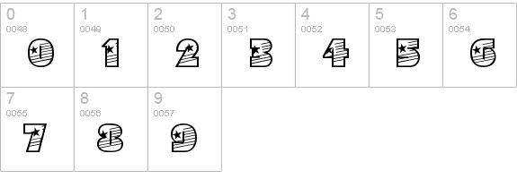 YoungStar numbers 0-9 preview