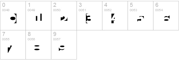 Yurnacular numbers 0-9 preview