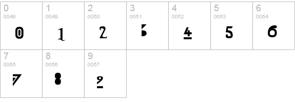Zany Whatever It Means numbers 0-9 preview