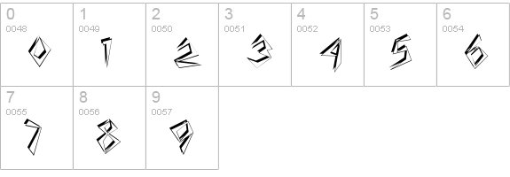Zapper numbers 0-9 preview