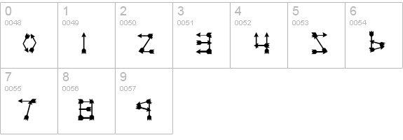 Zarrow numbers 0-9 preview