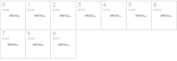 Zartz! numbers 0-9 preview