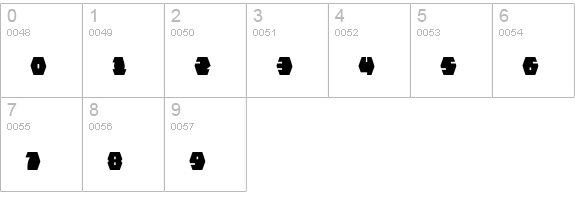 ZebrawOS numbers 0-9 preview