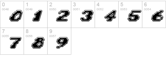 Zero Velocity BRK numbers 0-9 preview