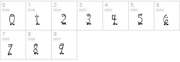 Zhang QA numbers 0-9 preview