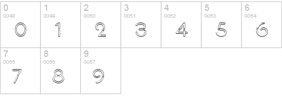 ZiggyStardustNF numbers 0-9 preview