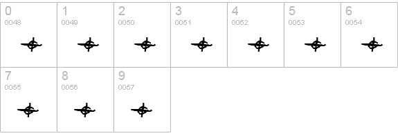 Zodiac hand numbers 0-9 preview