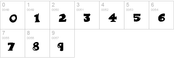 Zombiebites
 numbers 0-9 preview