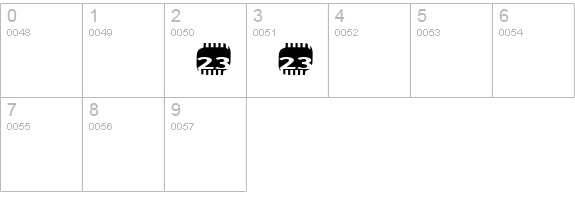 Zone23_zazen matrix numbers 0-9 preview