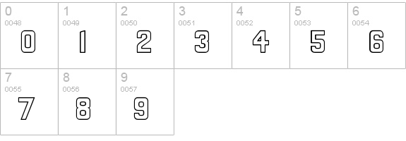 Zook numbers 0-9 preview