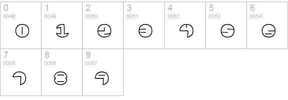Zurklez Outline BRK numbers 0-9 preview
