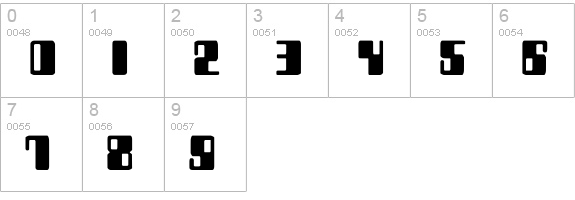 Zyborgs numbers 0-9 preview