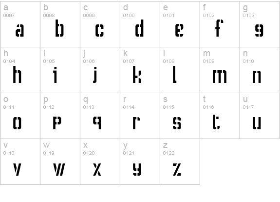 !CRASS ROOTS OFL lowercase a-z preview