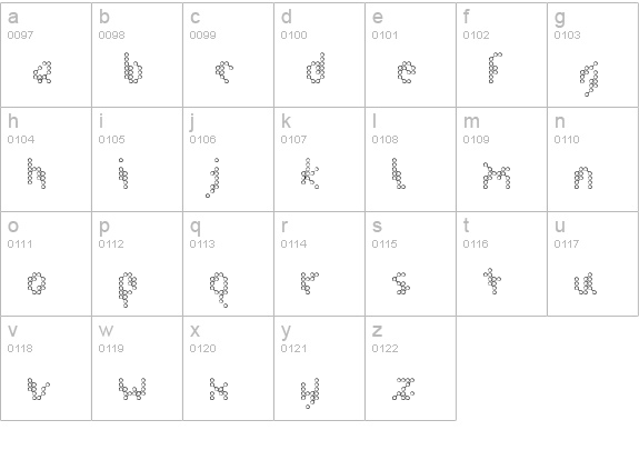 [.flak-prototype.] lowercase a-z preview
