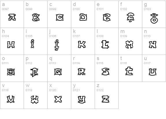 {ogrejuice} lowercase a-z preview