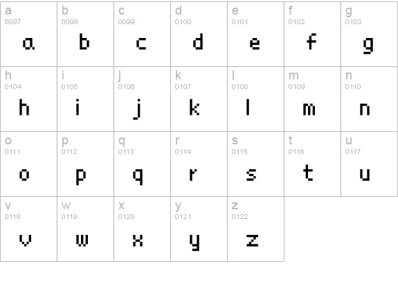 º¨ÅD¹¼Õ9 lowercase a-z preview