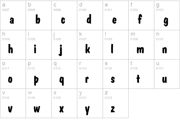 00249 lowercase a-z preview