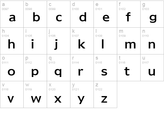 00254 lowercase a-z preview