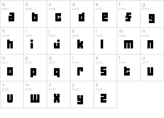04b 19 lowercase a-z preview