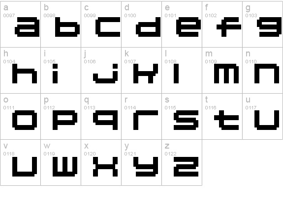 04b 20 lowercase a-z preview