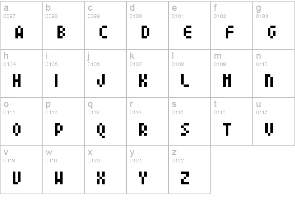 04b 24 lowercase a-z preview