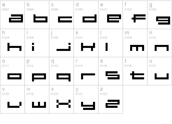 04b 31 lowercase a-z preview