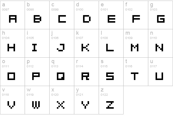 04b08 lowercase a-z preview