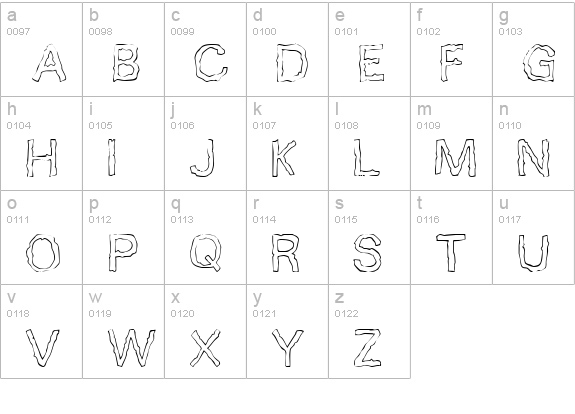 10 Minutes lowercase a-z preview