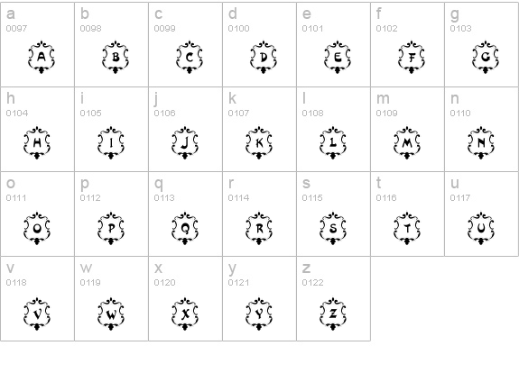 101! Badges lowercase a-z preview