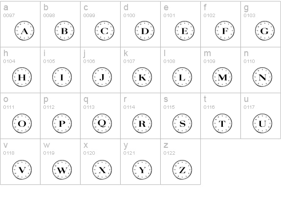 101! Compass lowercase a-z preview
