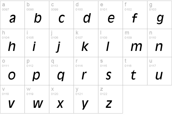 12 Antique Olive** Italic 13008 lowercase a-z preview