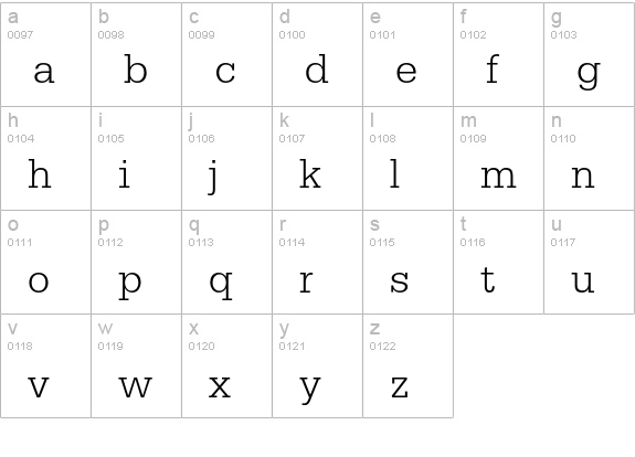 12 Serifa** 45 Light 02235 lowercase a-z preview