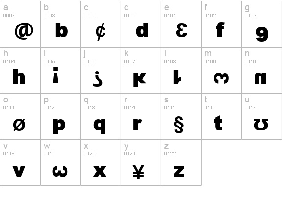 13_Fletcher lowercase a-z preview