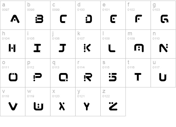 13_Roshi lowercase a-z preview