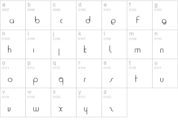1920 lowercase a-z preview