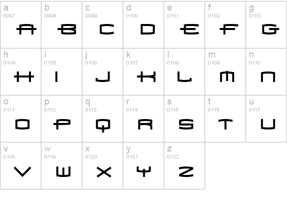 1979 lowercase a-z preview