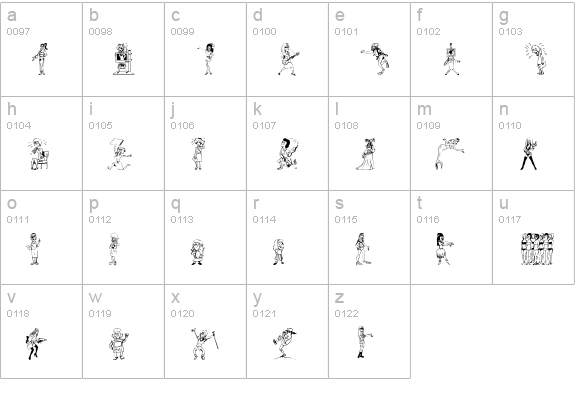 26WOMAN lowercase a-z preview