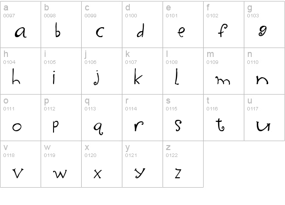 2Peas David Walker lowercase a-z preview