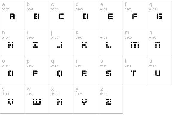 2Tech lowercase a-z preview
